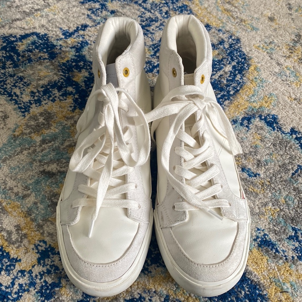 Zara leather high tops